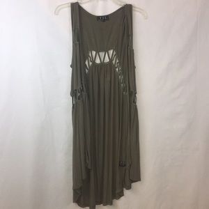 Long Dark Green Cardigan